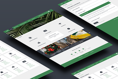 Social informational portal accessibility cards cards ui green homepagedesign search slider social ui web