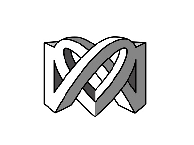K+heart+K 3d heart identity k logo logodesigner mark sign