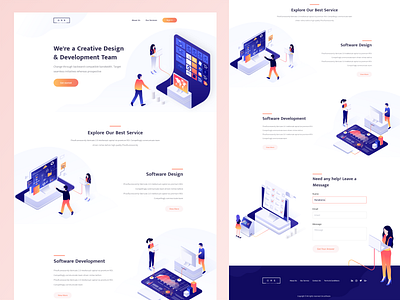 Software Design & Development Agency creative agency designer illustration landing page design portfolio website ui design ui designer ux design ux designer web website design