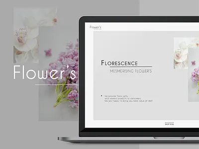 Flower's website design app design ui web web landing page website