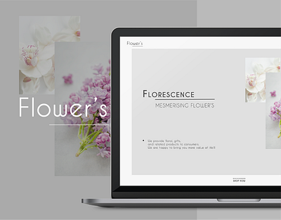 Flower's website design app design ui web web landing page website