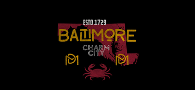 Baltimore badge badgedesign baltimore design flatdesign graphicdesign handdone handdonetype handlettering icon illustration ipadpro maryland procreate typography