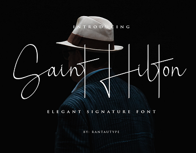 Saint Hilton brand branding creative design font fontself handlettering lettering logo market rantautype type