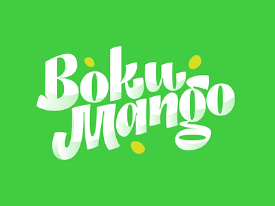 Boku Mango brand design graphic graphicdesign letter lettering logotype type typeface typography