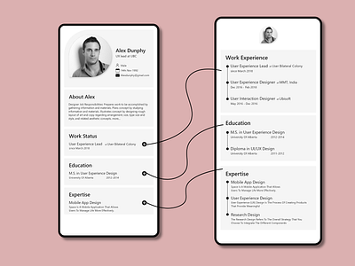 22nd of 100 days of design 100 days of design adobe adobe xd adobexd awesome design illustration interaction interaction design interface invite invite giveaway profile resume ui uiux user interface user profile