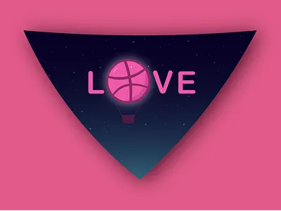Hello Dribbble ! design gradient hello dribbble hello world illustration illustrator logo space vector