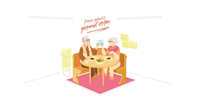 lucky pensioners abstraction artwork character design illustration pensioner styleframe