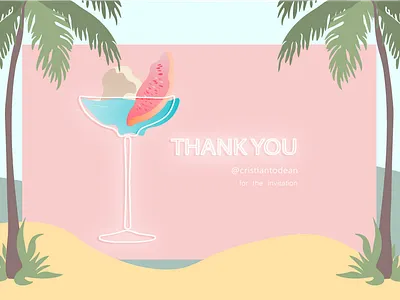Hello, dribble XO adobe adobe illustrator adobeillustator ai art beach color design flat graphicdesign illustration illustrator invitation minimal nature neon pale summer thanks vector