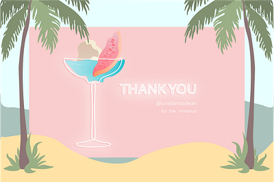 Hello, dribble XO adobe adobe illustrator adobeillustator ai art beach color design flat graphicdesign illustration illustrator invitation minimal nature neon pale summer thanks vector