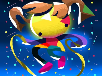 Jumper of Ropes character colors design digital drawing graphic illustration kids kids art painting shapes