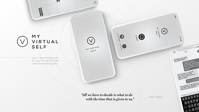 MY VIRTUAL SELF app branding design graphic design graphics lettering logo typography ui ux
