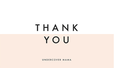 Thank You Card card graphic print thank you card