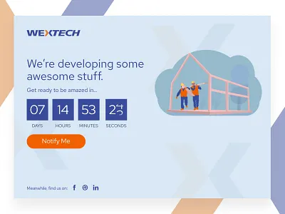 Daily UI #014 : Countdown Timer construction countdown countdowntimer design illustration timer ui ux uxdesign web web design website website design