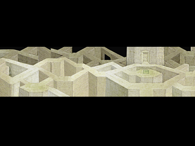 Labyrinth 2019 architecture borges citadel dark darkness illustration labyrinth mystery path puzzle