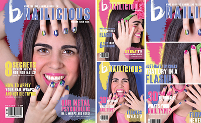 B Nailicious Magazine layout design photo retouching photography