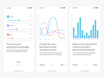 Onboarding Screens For Health Mobile App clear description health modern mongato onboarding onboarding screen portfolio screen steps tracker tutorial ui uiux ux