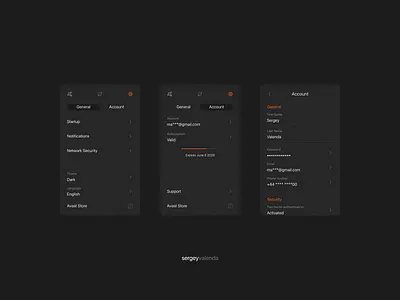 Avast SecureLine VPN / Settings app application avast clean dark theme design desktop app digital product design dpd macos security app settings ui ui ux user experience user interface ux vpn