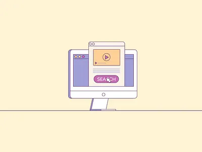 Search More - Study Project after effects animated gif animation design flat illustration minimal ui ux website