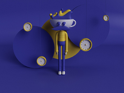 ☕ SR. COFFEE animated animation art direction branding characters coffe coffee cup design director dribbble dribbble best shot dribble flat design illustration logo octane render renders time vector