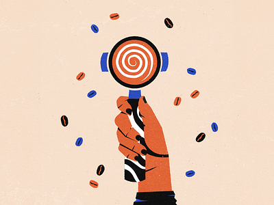 Coffee High coffee illustration illustrator texture