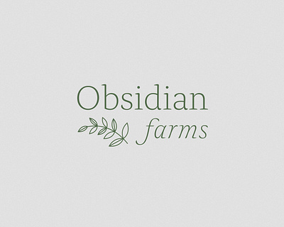 Obsidian Farms branding design farm farm logo farms identity illustration logo wedding venue wedding venue logo