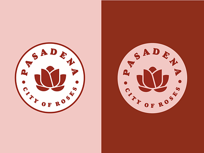 Weekly Warm-Up 1: Hometown Sticker badge city dribbbleweeklywarmup hometown los angeles pasadena rose sticker