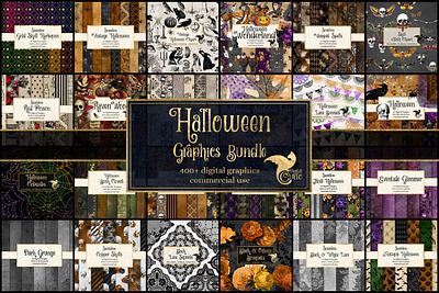 Halloween Graphics Bundle bundle graphicdesign halloween design horror image