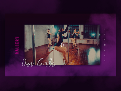 Pole Dance Station. Fourth screen. Gallery adobe dance design figma pole pole dance ui web web design webdesign