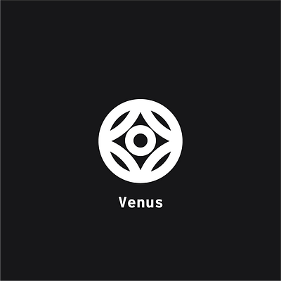 Logo a day 065 - Venus everyday geometric logo a day logo design logo inspiration planets space space exploration venus