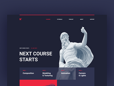 Creative landing page branding creative creative design design illustration sketch template typography ui ux website