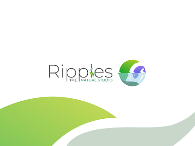 Ripples logo branding design icon illustration logo typography vector