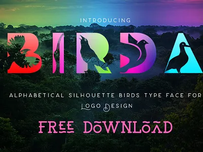 Birda free Fonts bird icon bird illustration bird logo font design fonts free fonts
