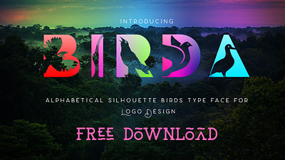 Birda free Fonts bird icon bird illustration bird logo font design fonts free fonts