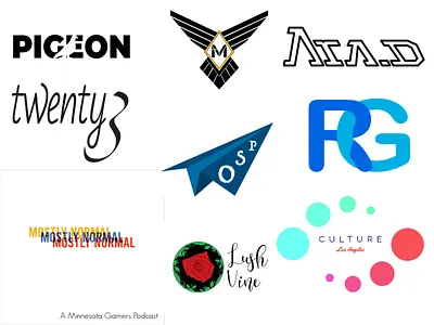 Collection of Recent Design Projects advertisement design logo design social media