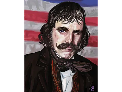Bill the Butcher daniel day lewis digital painting gangs of new york illustration photoshop