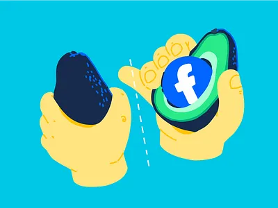 I like these both! avocado facebook illustration toast