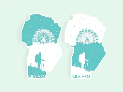 Hometown Stickers. Córdoba, Argentina. argentina cordoba design illustration learn play practice sticker stickers warm up weekly