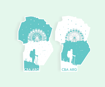 Hometown Stickers. Córdoba, Argentina. argentina cordoba design illustration learn play practice sticker stickers warm up weekly