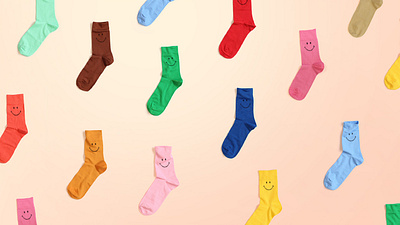 Smiley Socks apparel art direction brand identity branding design fashion graphic design makgrafix marketing collateral packaging smiley socks