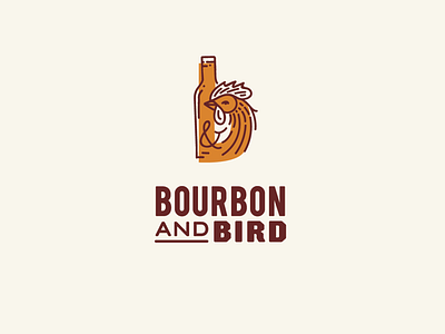 Bourbon & Bird branding design illustration logo typography web website