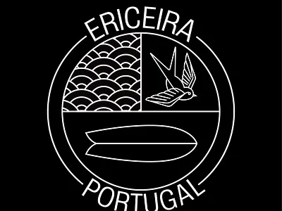 Ericeira portugal adobe illustrator badgedesign graphic art graphic design graphic designer logo logo design logobadge sticker design