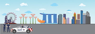 Singapore Cityscape apartment architecture background business city lanscape cityscape concept header web landing page landing page design landingpage landscape silhouette singapore skyline