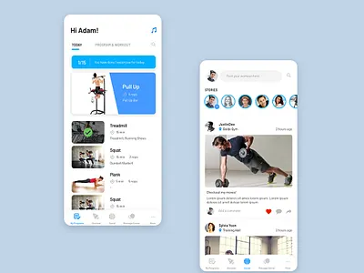 Training App UI app application clean design interface ios mobile simple ui user user interface
