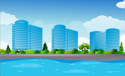 ORACLE BULDING apartment architecture background business city city lanscape cityscape landscape silhouette skyline