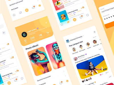 The campus social app app blue campus clear color design icon illustrator interface photography school social app ui ux vector web