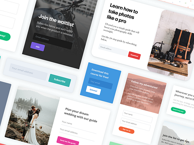Email subscription forms blog design form minimal mockup product design ui ux web wip