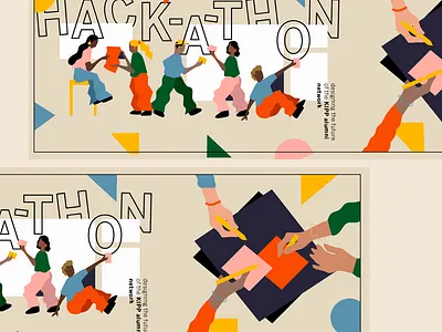 KIPP Hack-a-thon Identity art direction branding design digital illustration print vector