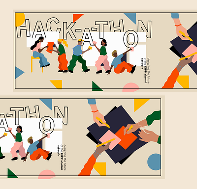 KIPP Hack-a-thon Identity art direction branding design digital illustration print vector