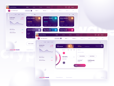 Desktop Cryptowallet crypto crypto wallet cryptocurrency design ui web website