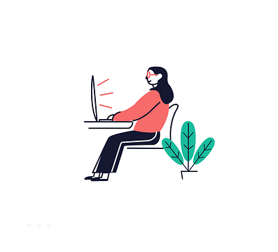 Me Working illustration vector